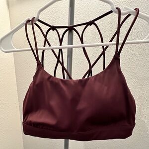 Maroon Sports Bra